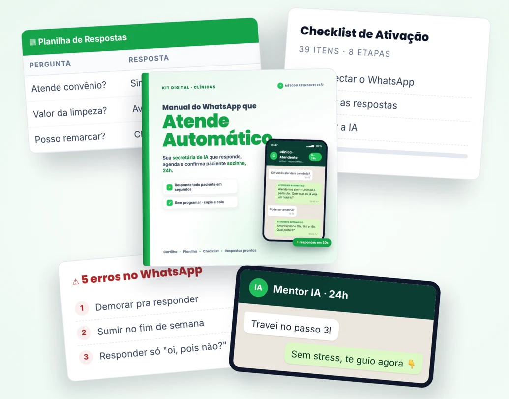 Tudo que você leva: cartilha, planilha de respostas, checklist e bônus